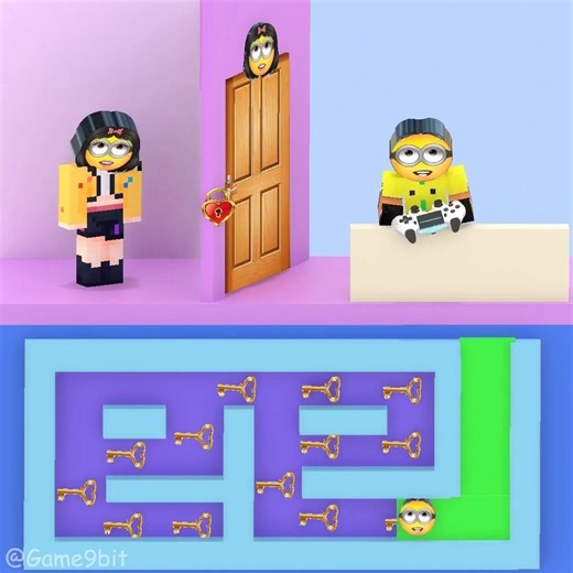Help Dave Minion open the door for Girl Minion!