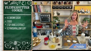 “Top Chef” alum Jennifer Carroll is on TODAY demonstrating how to make her fluffernutter cookies with torched marshmallow cream, overnight oats and barbecue popcorn. (Sponsored by Jif) | 3rd Hour of TODAY