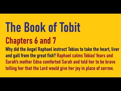 Tobit 6 and 7: The Book of Tobit, Catholic Bible Study, Deuterocanonical Books, Fr. Tim Peters