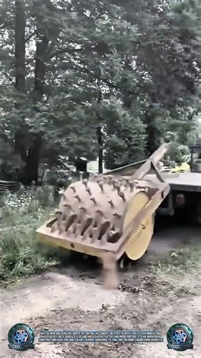 Construction Hack: Compactor Unloads Itself Like a Pro! 🚛