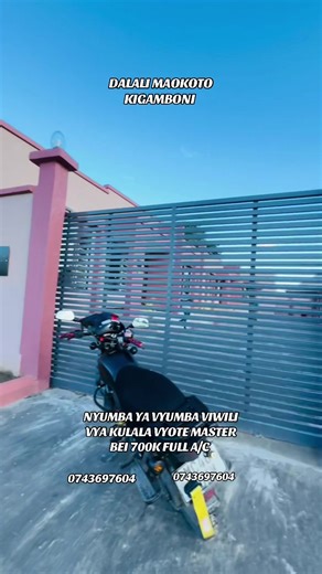 🏡🔥 NYUMBA KALI INAPANGISHWA – KIGAMBONI KISOTA 🔥🏡 ✨ Nyumba ya kisasa kabisa! ✨ 🛏️ Vyumba 2 vya kulala (vyote master bedroom 💎) 🚿 Master room ina choo chake ndani 🚽 🪟 Makabati full ndani ya vyumba vyote 👌 🧱 Full paving compound – mazingira safi sana 🌟 🌳 Full garden – sehemu tulivu na ya kupumzika 🌿 🏠 Nyumba standalone (huna usumbufu wa wapangaji wengine) 🔒 🆕 Nyumba mpya kabisa – hujawahi kukaliwa 😍 📍 Location: Kigamboni kisota 💰 Bei: 700000/kwa mwezi 💸 🚗 Kwenda kuona nyumba: