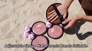 Toss and Catch Soft Ball Game Set Sports Toy for Kids 3-6, Toddler Sticky Baseball Glove Mitt, Outdoor Beach Indoor Play Hand Throw Recess Activity, Beginner Softball Paddle Catcher Training