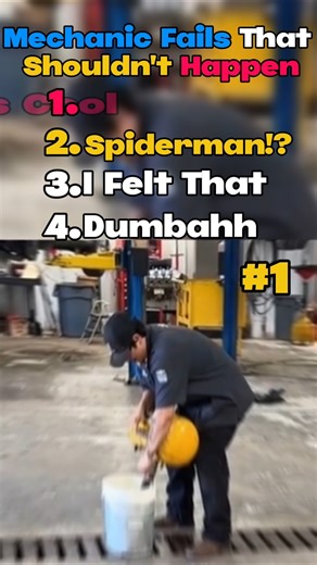 “Mechanics can’t catch a break 😬 Ranked the funniest fails #1 — do you agree? 👀 #MechanicFails #Fun