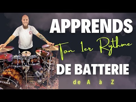 Cours de batterie débutant: apprends à jouer ton ton 1er rythme de batterie en 10 minutes !!!