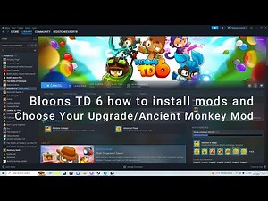 How to install the Choose Your Upgrade Mod (Ancient Monkey) (Also how to mod BTD6!)