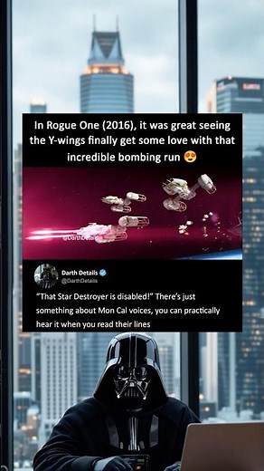 The Y-Wing Bombing Run in Rogue One #starwars