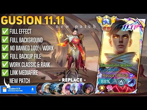 Script Skin Gusion 11.11 - Dimension Walker No Password | Full Effect Voice | Patch Terbaru