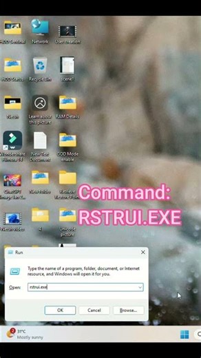 How to restore windows Restore point