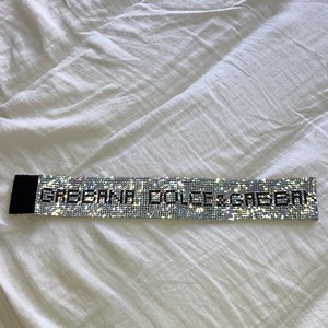 Dolce & Gabbana S/S 2000 Swarovski Logo Choker