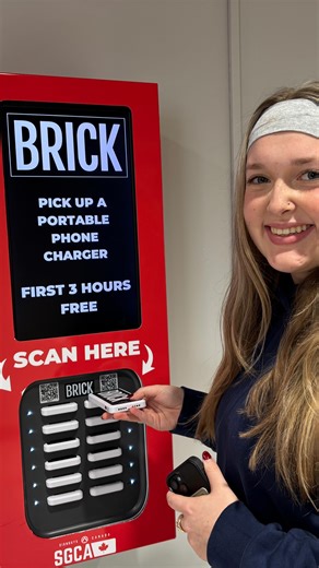 BUSU on Instagram: "Low battery between classes? We got you covered! The Brick Chargers are back👀‼️ Located just outside the BUSU front desk, students can rent these portable chargers for 24 hours for free! After the 24h if the charger is not returned students will be charged 2$ a day until the unit is returned. Check out the BUSU website under the support & services tab for more information!"