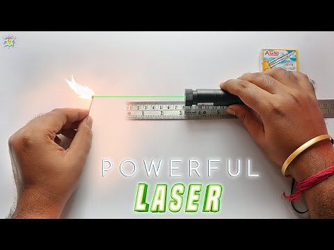 Fake or Real! | Powerful Laser-Burning Match Stick | Laser Light Experiment | Arnab LHT