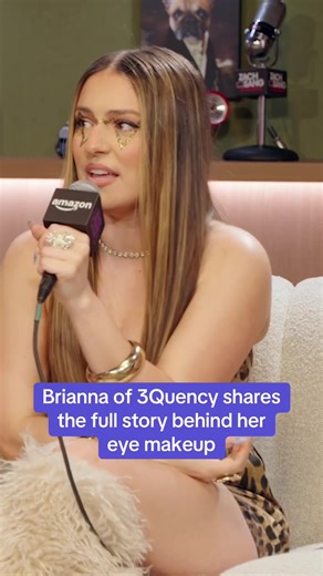 Brianna of @3Quency shares the full story behind her sound wave eye makeup #3quency #makeup #makeuptutorial #zachsangshow #fyp