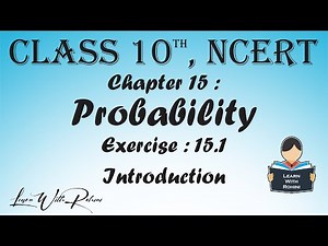 Probability | Chapter 15 | Exercise 15.1 | Introduction | NCERT | Maths |Tamil