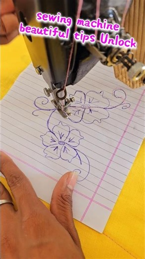 😱sewing machine beautiful tips unlock || #design #diy #shorts #sewingtips