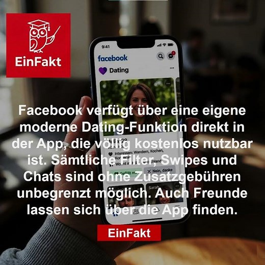 Kostenloses Dating bei Facebook? | Die Tinder-Alternative erklärt | EinFakt