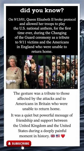 Queen Elizabeth II’s Powerful Tribute to America After 9/11 🇬🇧🇺🇸