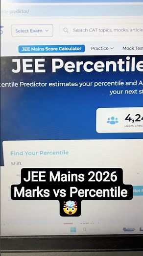 JEE Mains 2026 marks vs. percentile prediction (Session 2).