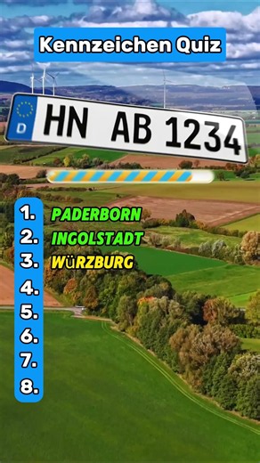Welches Kennzeichen ist das ? #Kennzeichen #Nummernschild #städte #Deutschland