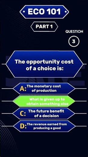 ECO 101...(Part 1) #quiz #economics