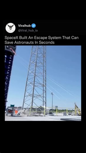 Viral Hub on Instagram: "The SpaceX Dragon 2 (Crew Dragon) features an integrated Launch Escape System (LES) designed to protect astronauts by rapidly propelling the capsule away from its Falcon 9 launch vehicle in the event of an emergency. System Design and Mechanism Integrated Engines: Unlike traditional "tractor" escape towers that are jettisoned during flight, Dragon 2 uses a "pusher" system with eight SuperDraco engines built directly into the sides of the capsule. Thrust and Speed: Each S