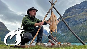 Smoking a Huge Goose by the Fjord ASMR 🔥