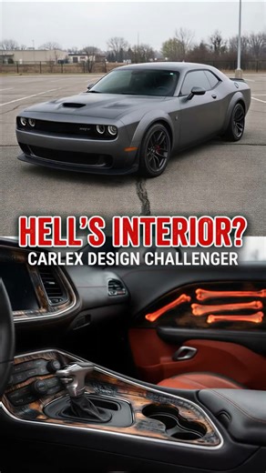 This Hellcat Looks Normal… Until You Open the Door 😈🔥 || #automobile #automotive #dodgechallenger