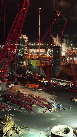 Lowering coke drums in the dark...
