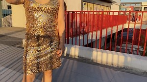 Watch Women's Sequin Cocktail Party Club Wear Mini Dress on Amazon Live