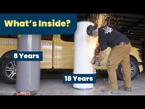 Looking inside an 18 year old water heater