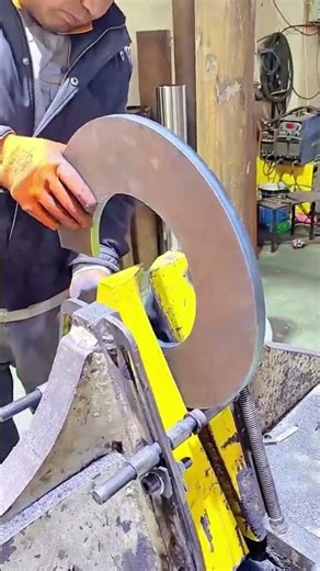 Heavy Duty Industrial Metal Ring Cutting and Fabrication Process #popular #viralshorts