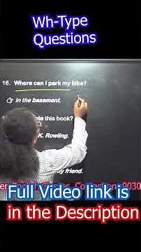 How | What | When | Where | why | How to use these #interrogative_sentence #spokenenglishtelugu