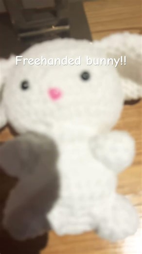 Freehanded (massive) bunny!! Ready for Easter!! #crochet #bunny #hookedonwonderscrochet #cute