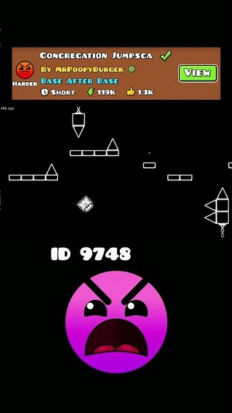 Congregation Jumpscare: Geometry Dash meme #geometrydash #meme #shorts