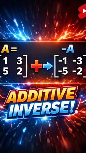 Additive Inverse of a matrix #matrices #matrix9 #education #maths #best #beautiful