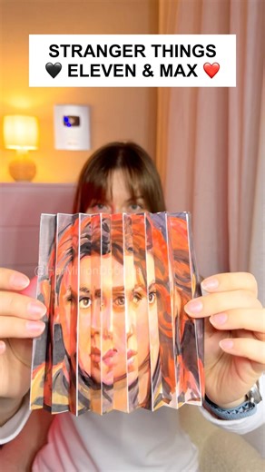 Stranger Things Amazing DIY Drawing Idea 🖤❤️ Eleven & Max #art #drawing #diy #strangerthings