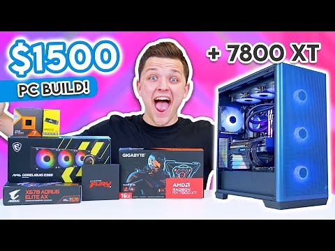 The BEST $1500 Gaming PC You Can Build Right Now! 😄 [RX 7800 XT & Ryzen 7 7700X]