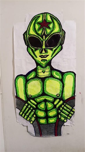 desenho ALIENÍGENA interplanetário versão