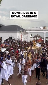 465K views · 5K reactions | When the ooni of ife rode his Royal carriage for the first time in Nigeria history. There were over 7000 people on the streets of Ife to watch the historical moment. #OoniofIfe #yorubaculture #yoruba #ooni | Abiodun Christopher | Facebook