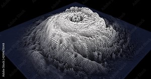 Looping high-resolution storm simulation/visualization, plus luma matte. Flip horizontally for opposite rotation. Elements of this image furnished by NASA