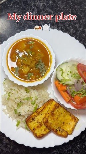 My dinner plate 🍛🍽️ || #dinner #food #ytshorts
