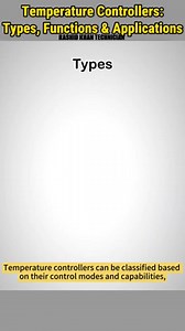 37 reactions · 20 shares | TEMPERATURE CONTROLLERS TYPES FUNCTIONS & APPLICATIONS #electrical #temperaturecontrol | Rashid Khan | Facebook