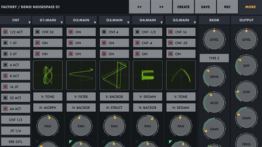 NoiseSpace Experimental Sound Generator For iOS