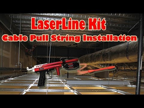 LaserLine Pull String Installation Tool Kit for cabling - Unboxing and Demo