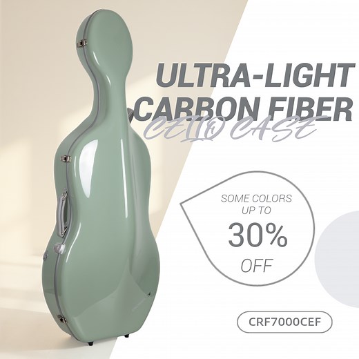 Ultralight Pure Carbon Fiber Cello Case | Crossrock