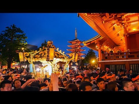 [4K] 東京浅草・2019三社祭ダイジェスト-大行列・町内神輿連合渡御・宵宮・本社神輿 Tokyo Asakusa Sanja-festival Digest