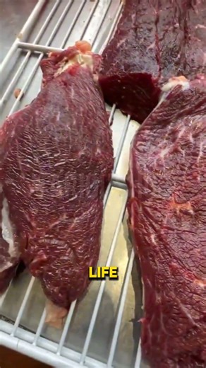 Why Fresh Beef Moves After Being Cut 😳🥩 #foodscience #meatfacts #shorts
