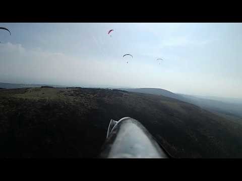 Planeur RC Xpérience PRO au Menez-Hom avec parapentes - 21/03/2026