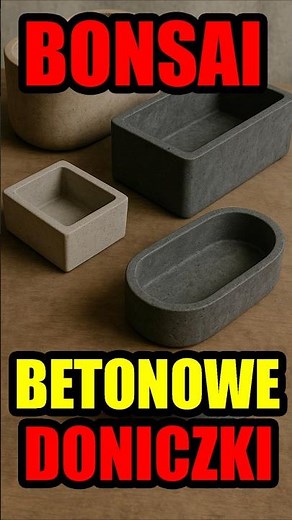 Betonowe doniczki do bonsai #doniczka #bonsai #rośliny