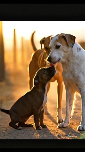 Dog Fights with Wild Hyena to Save Her Puppy! #ytshorts