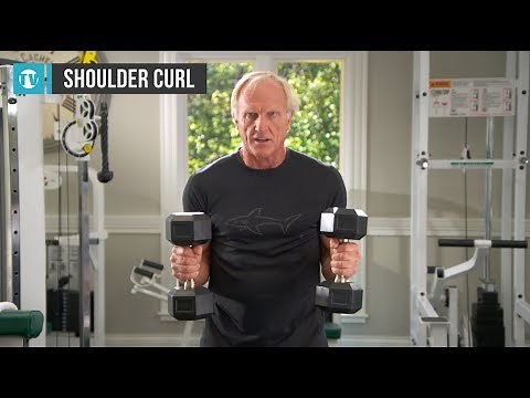 Greg Norman workout series - No.6 - Shoulder dumbbell curls
